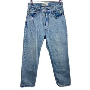NEW Abercrombie & Fitch Ankle Straight Ultra High Rise Blue Denim Jeans Sz 28 6